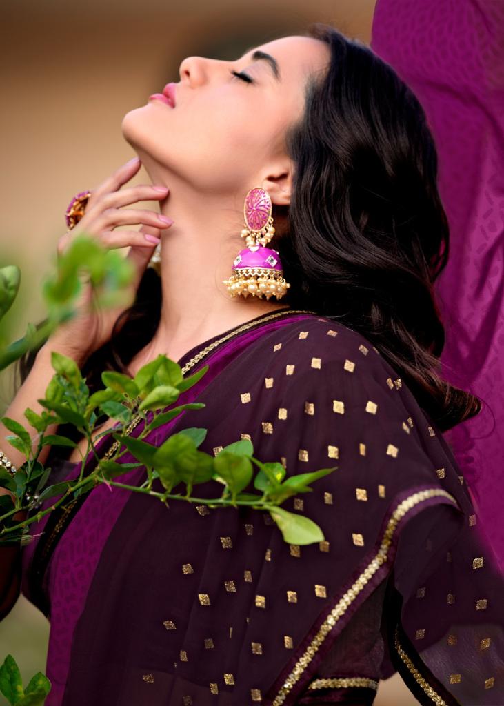 Kashvi Soundarya Fancy Party Wear Georgette Heavy Saree Collection
